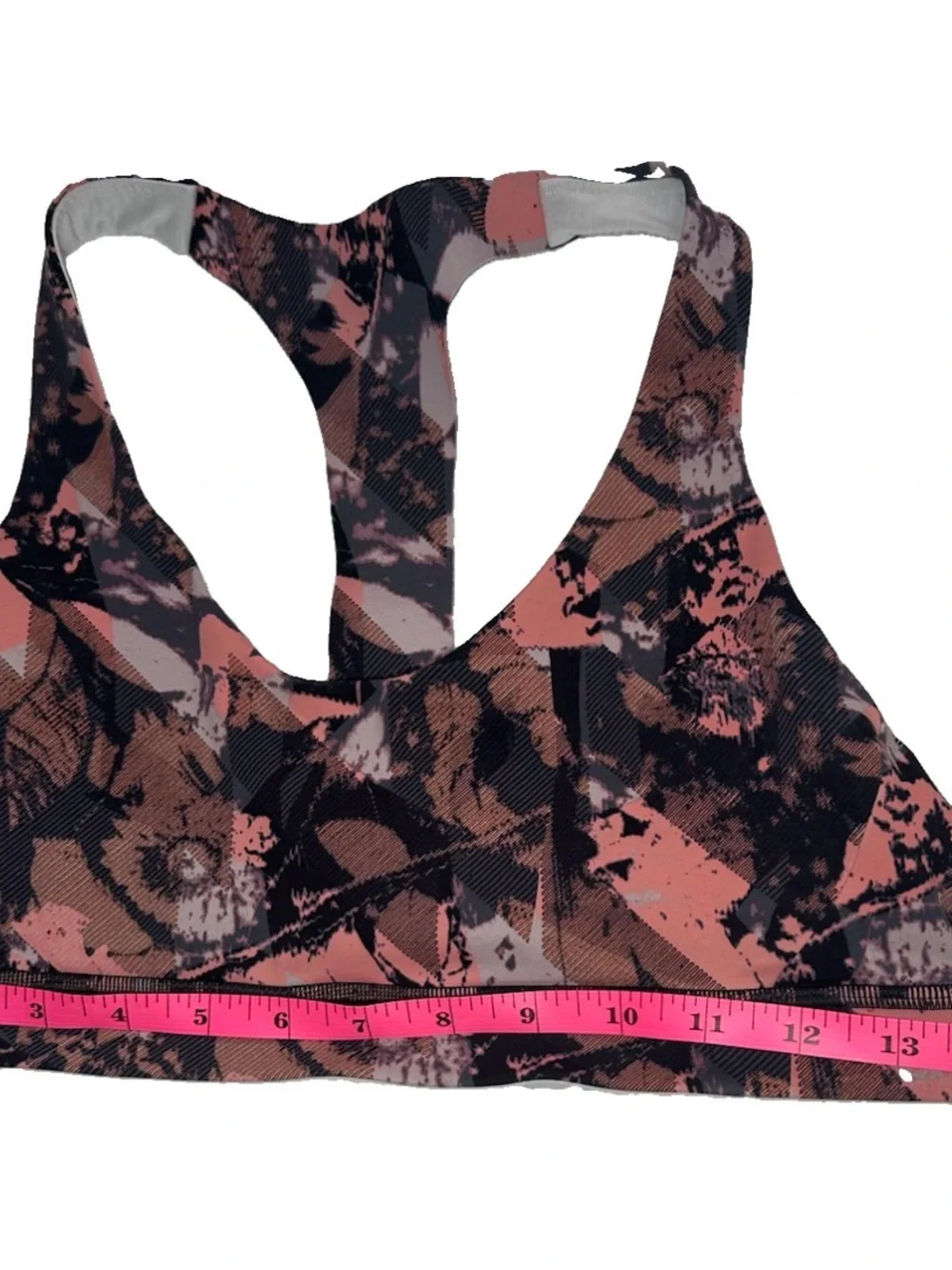 Lululemon Floral Sports Bra - Pink/Black